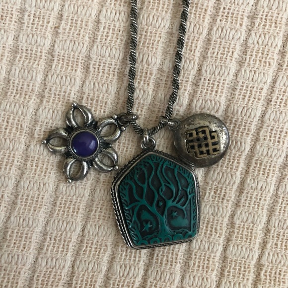 Lucky Brand Jewelry - Lucky Brand Three Charm Necklace